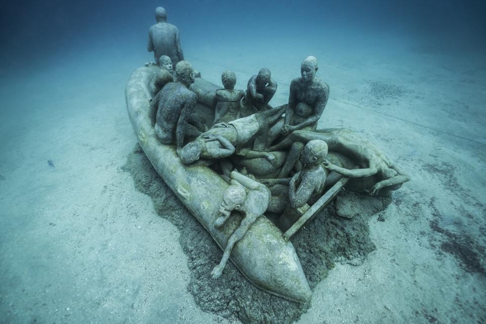 Museo Atlantico_Lanzarote_Lampedusa_growth_00678-2_Jason deCaires Taylor_Sculpture