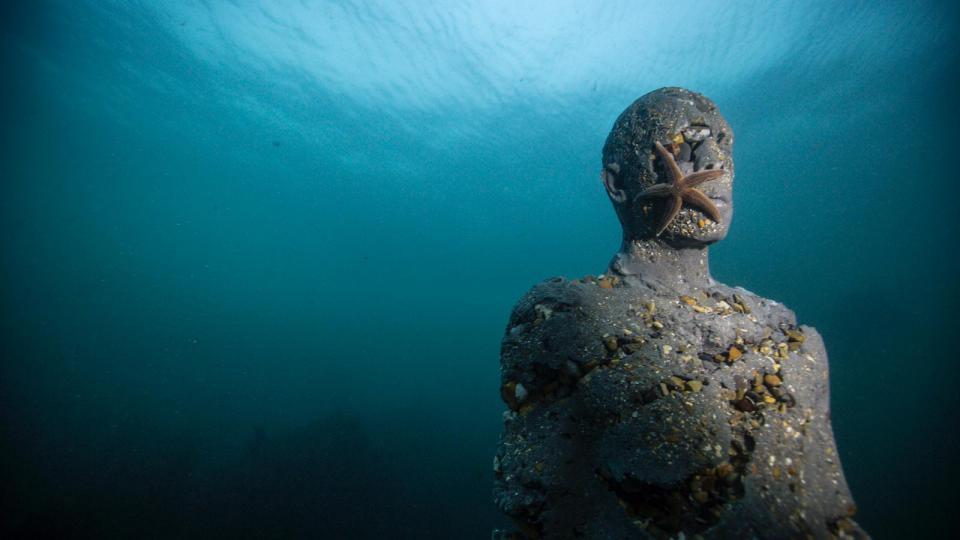 Sculpture at Under by Jason deCaires Taylor